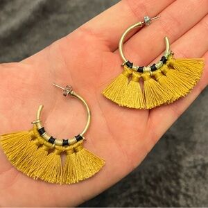Fan earrings